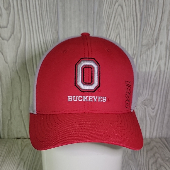 Fan Favorite Ohio State Buckeyes Block O Red and Grey Hat OSU Unisex One Size - Picture 1 of 7